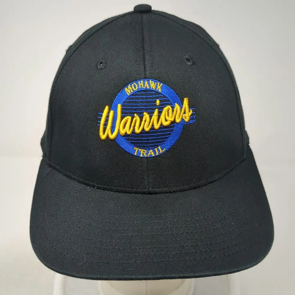 The Game Snapback Black One Size Mohawk Trail Warriors Hat Logo Graphic Cotton